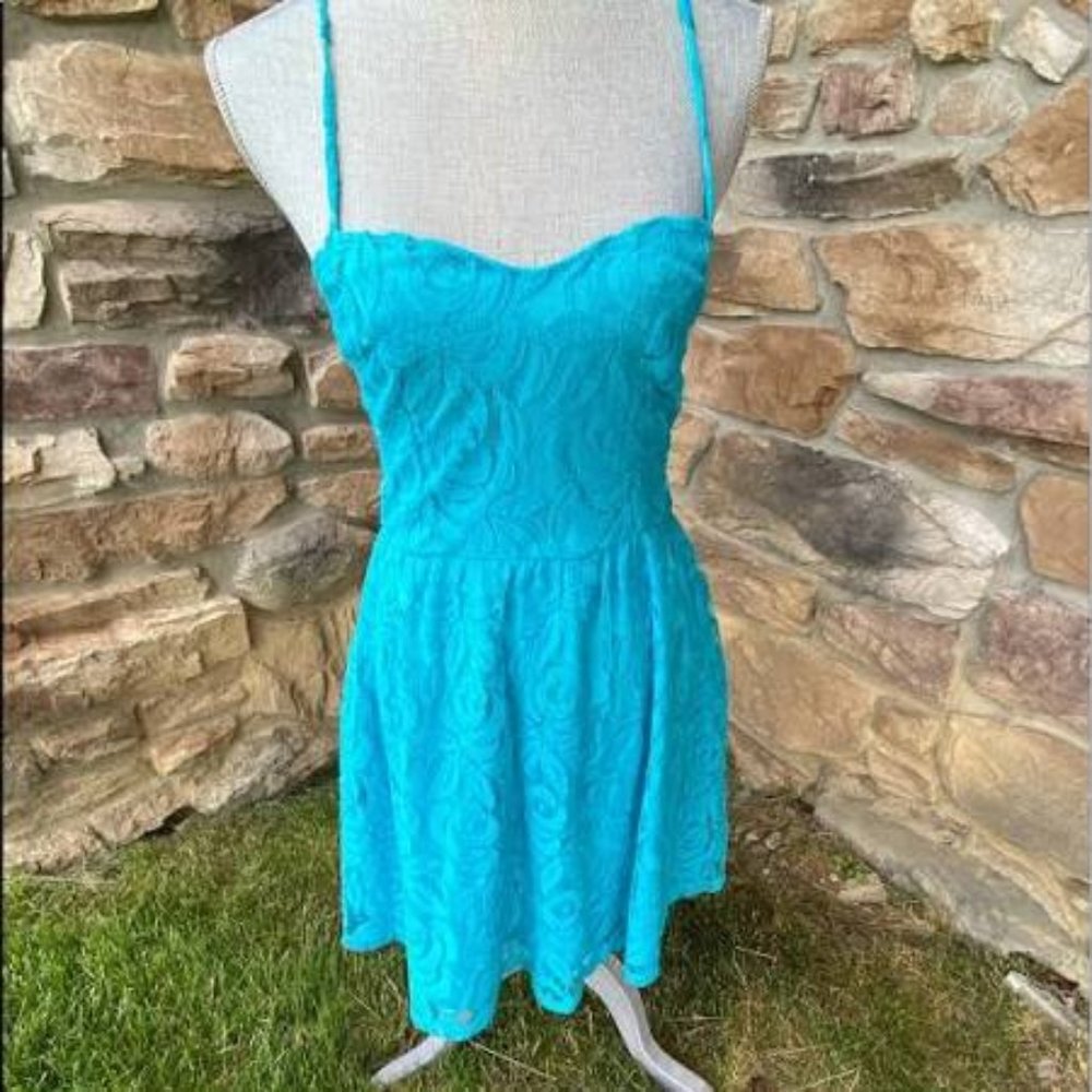 Love fire turquoise dress women’s size small